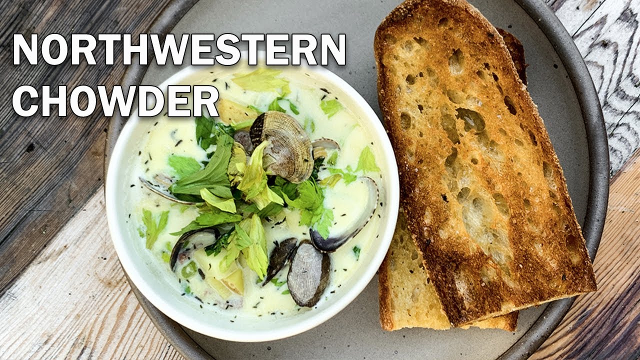 Imperfect Clam Chowder with Garlic Bread - Pantry Vault