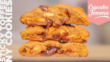 Sticky Toffee Pudding Cookie Recipe & Tutorial