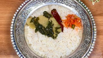 Sabz Monji Haakh | Simple Basic Easy and Tasty Recipe with 2 Ingredients Only