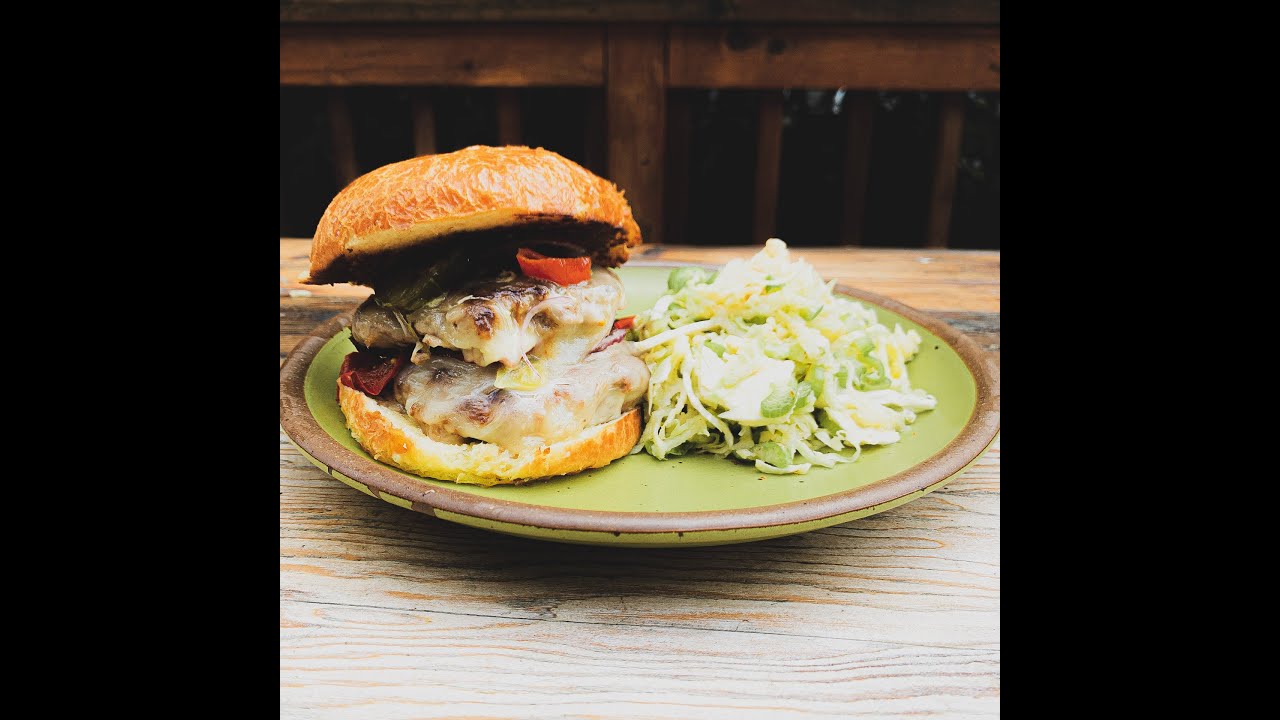 White Cheddar Turkey Smash Burger with Apple Slaw - Pantry Vault