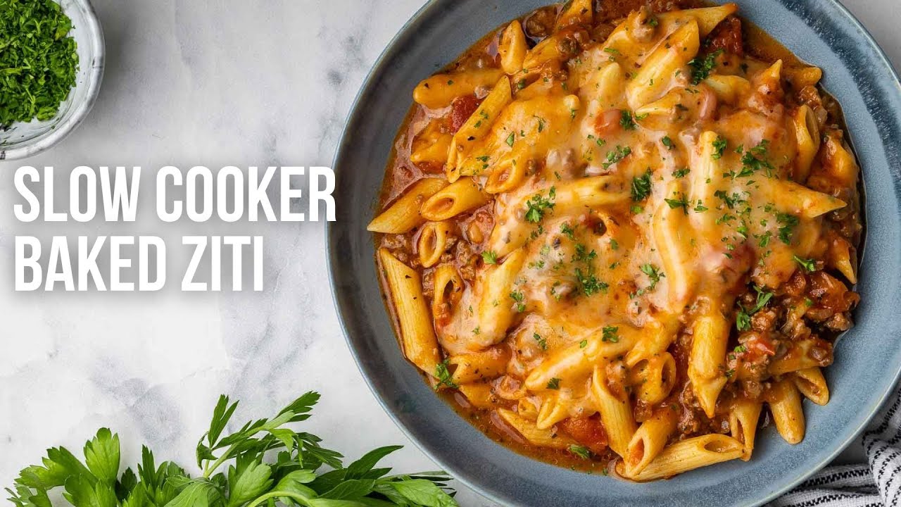 Slow Cooker Baked Ziti - Pantry Vault