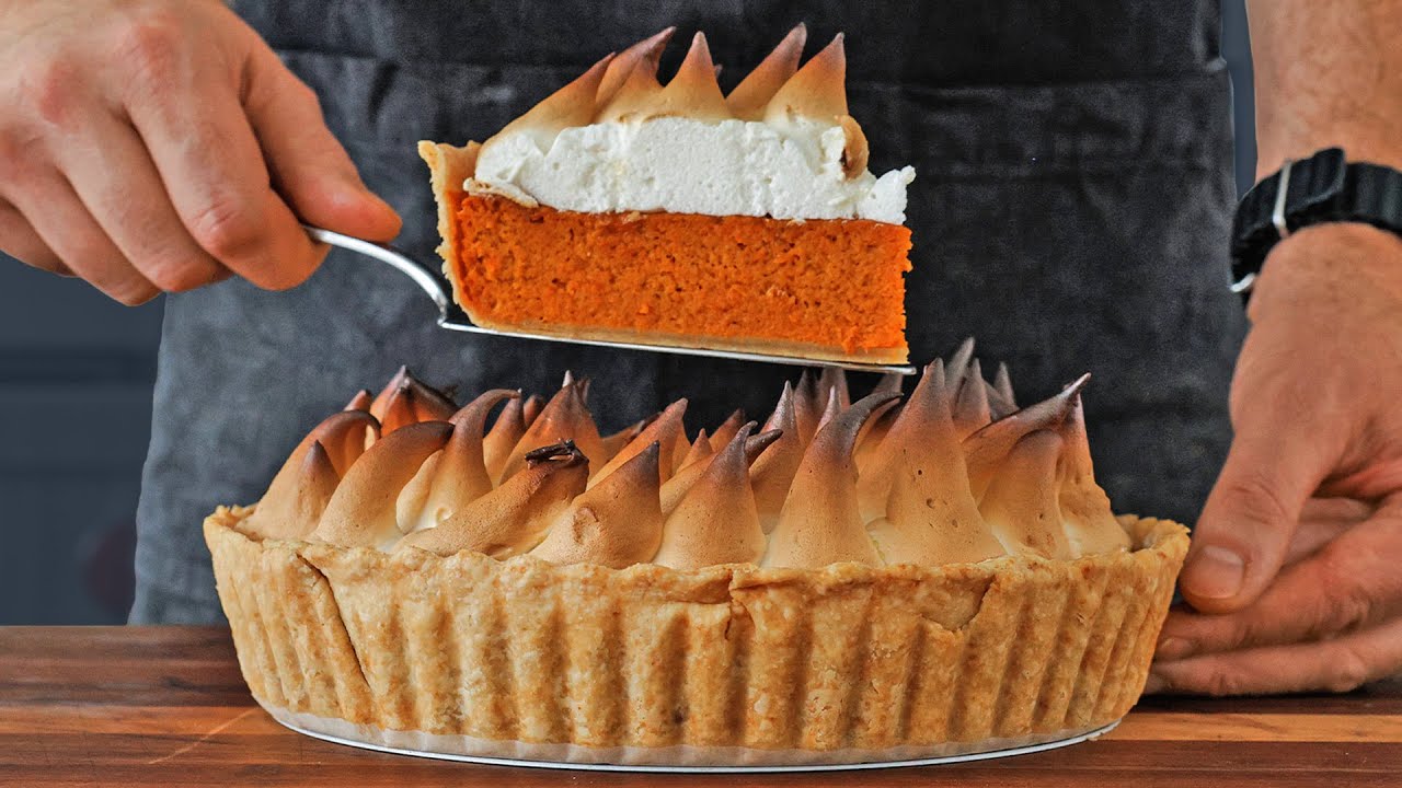 Sweet Potato Pie with Meringue Topping - Pantry Vault