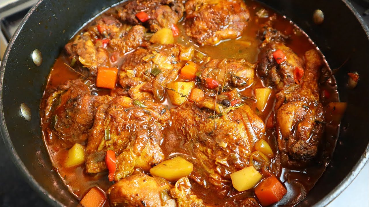 How To Make Real Authentic Jamaican Fricassee Chicken - Pantry Vault