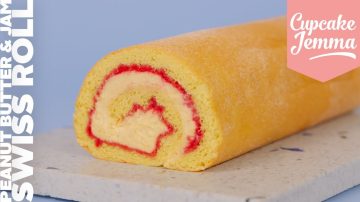 Peanut Butter & Jam Swiss Roll Recipe