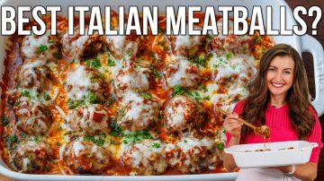 Juicy Italian Meatballs Parmesan