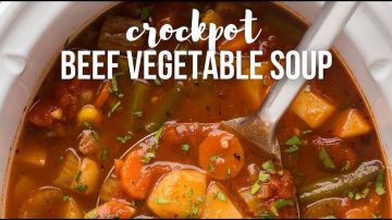 Crockpot Beef Vegetable Soup