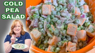 Cold Pea Salad, A Cool Refreshing Side Dish Perfect for Spring or Easter