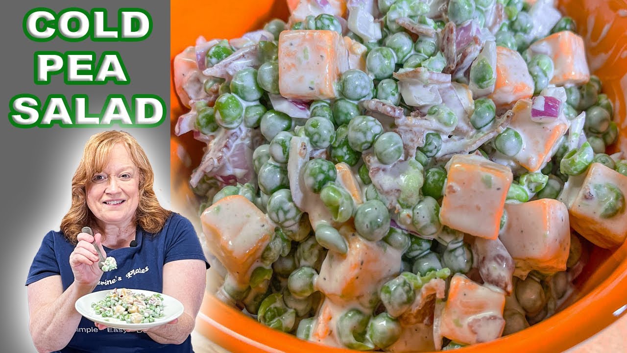 Cold Pea Salad, A Cool Refreshing Side Dish Perfect for Spring or Easter - Pantry Vault