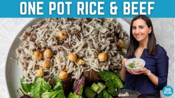 One Pan Mediterranean Ground Beef & Rice