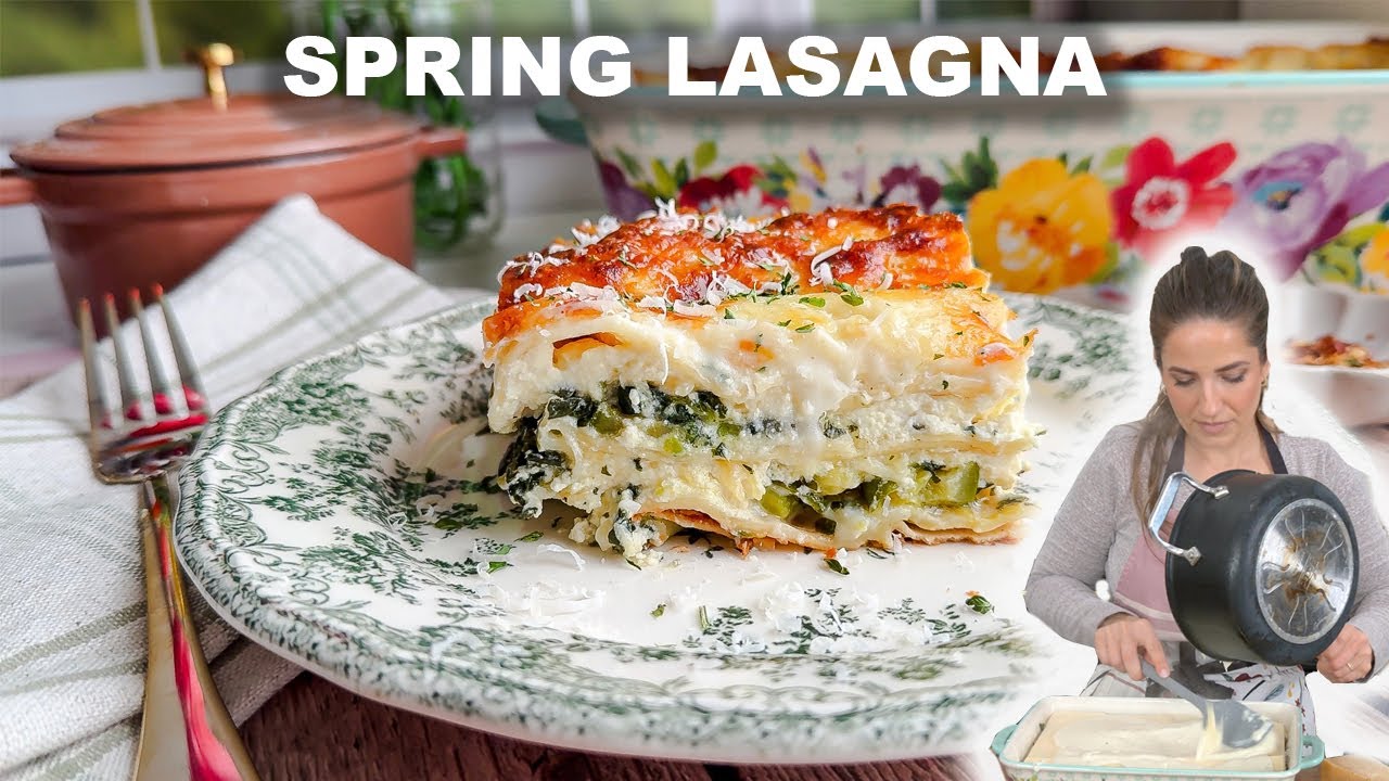 Super Delicious Spring Lasagna - Perfect for Easter! - Pantry Vault