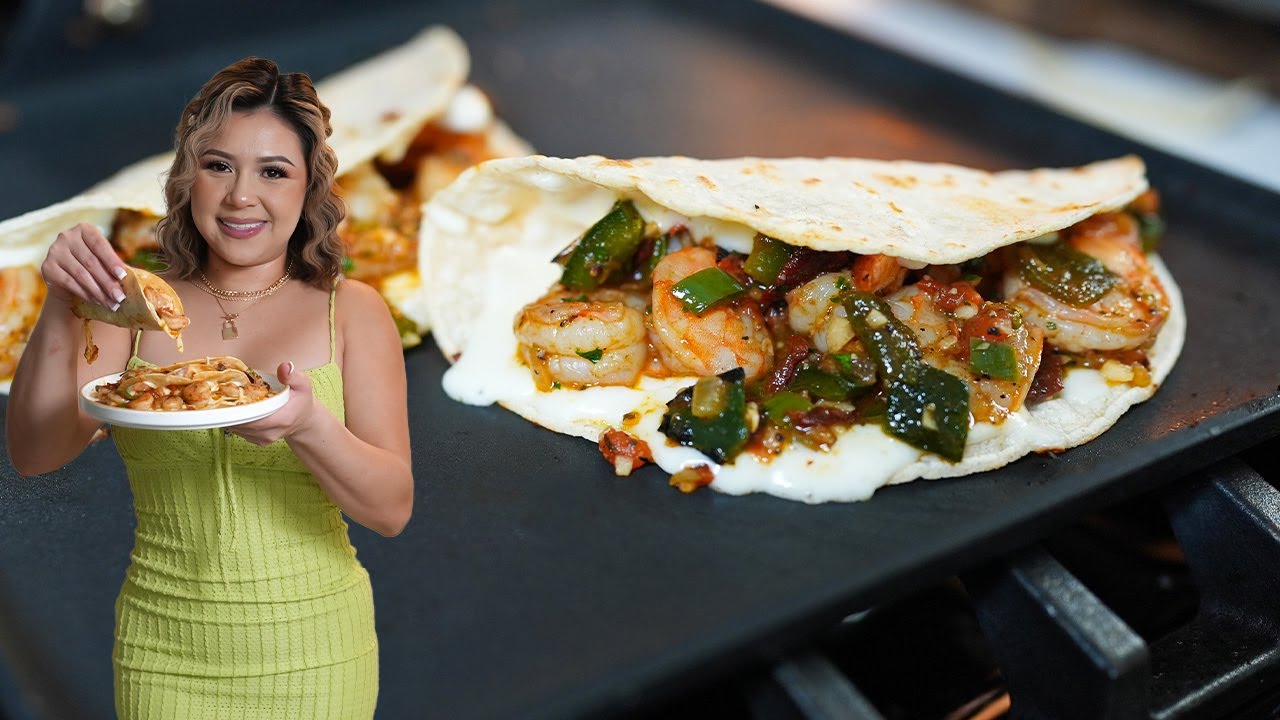 Cheesy Shrimp Tacos, Tacos Gobernador - Pantry Vault