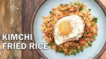 Kimchi Fried Rice with an Egg