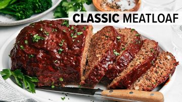 Classic Meatloaf Recipe With Flavorful Glaze