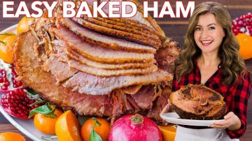 Easy Baked Ham with Apricot Honey Glaze