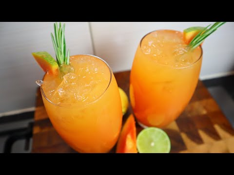 How To Make The Most Refreshing Papaya Juice With Ginger Lime & Lemon - Pantry Vault