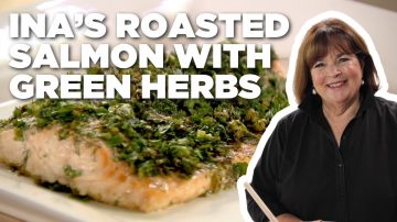 Ina Garten's Roasted Salmon with Green Herbs