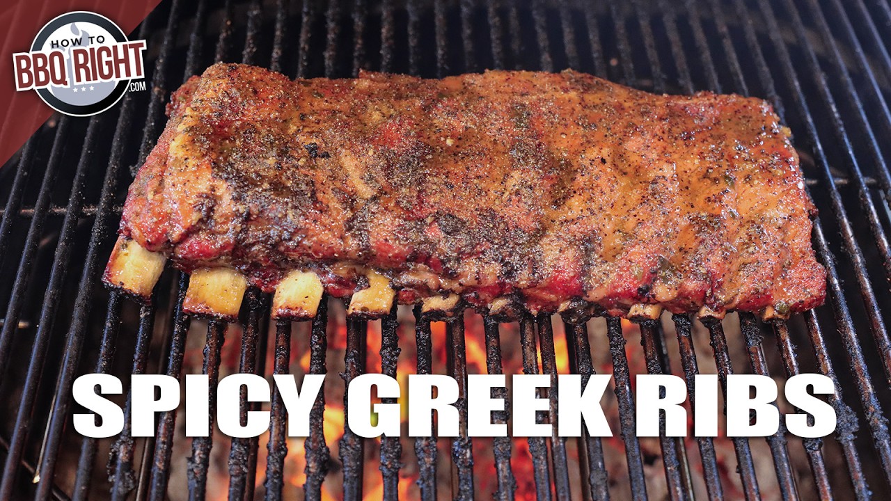 Spicy Greek Ribs Grilled Directly Over Charcoal - Pantry Vault