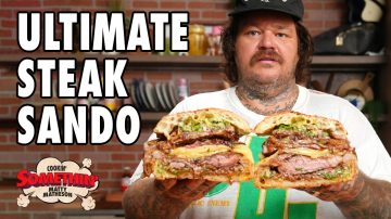 Making Salt Hank's Famous Loaded Steak Sandwich