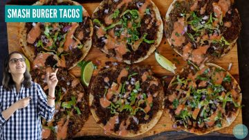 Butter Lentil Smash Tacos with an Indian Twist
