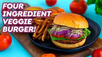 Lightened Up Vegan Veggie Burgers
