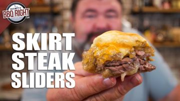 Skirt Steak Sliders with Caramelized Onions and Jack Cheese