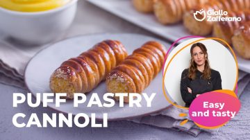 Puff Pastry Cannoli with Custard Cream
