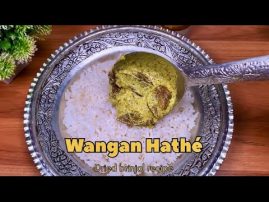 Wangan Hatchi Yakhni | Dried Brinjal Yakhni | Winter Comfort Food