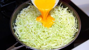 Cabbage and Eggs Breakfast Recipe