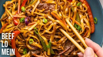 Homemade Beef Lo Mein