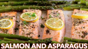 Easy One Pan Salmon Recipe with Asparagus