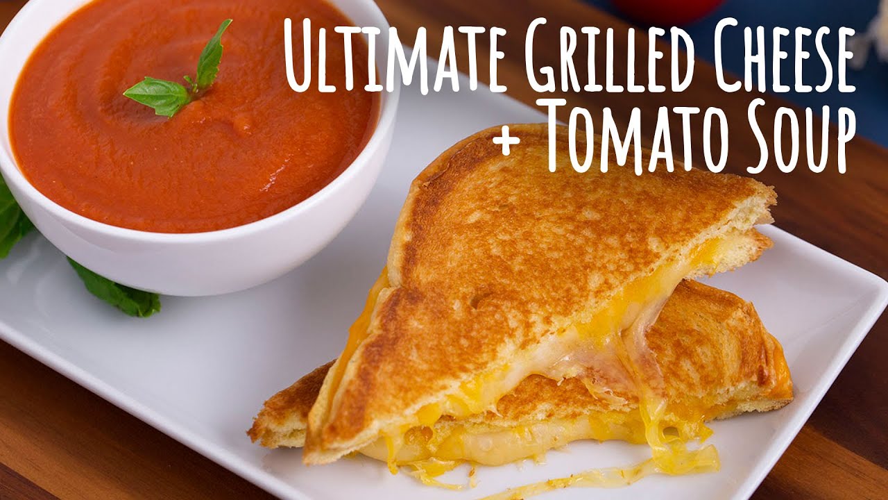 Lightened Up Tomato Soup with Grilled Cheese - Pantry Vault