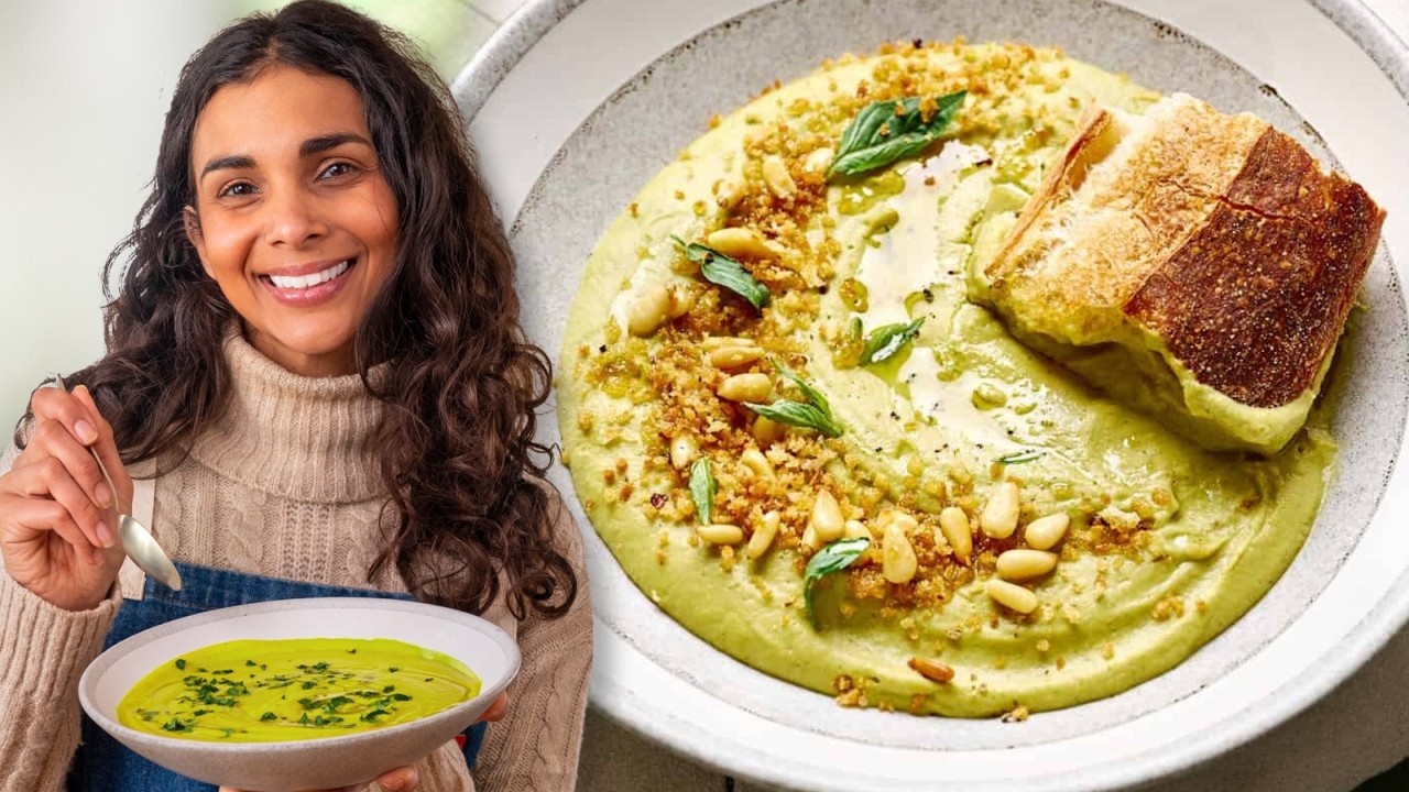 Creamy Broccoli Soup With Nutty Crumbles - Pantry Vault