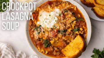 Slow Cooker Lasagna Soup