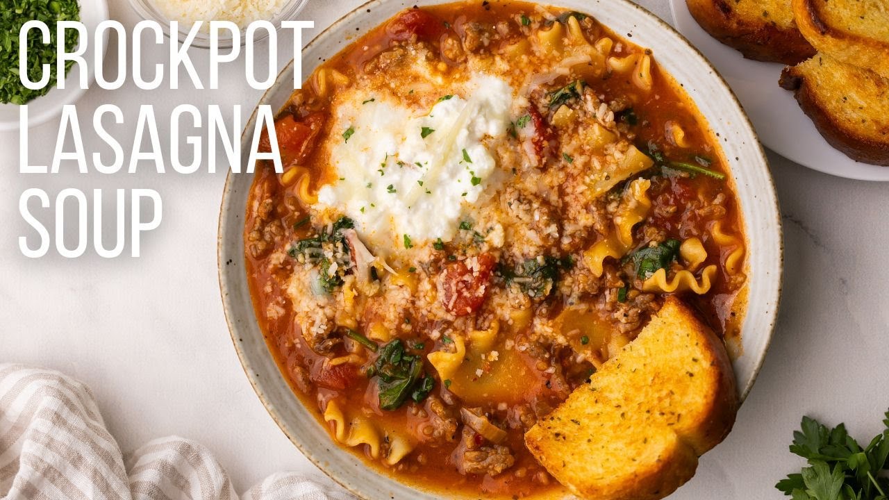 Slow Cooker Lasagna Soup - Pantry Vault