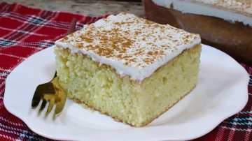 Eggnog Tres Leches Cake