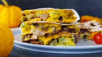 Pumpkin Cheese Quesadilla