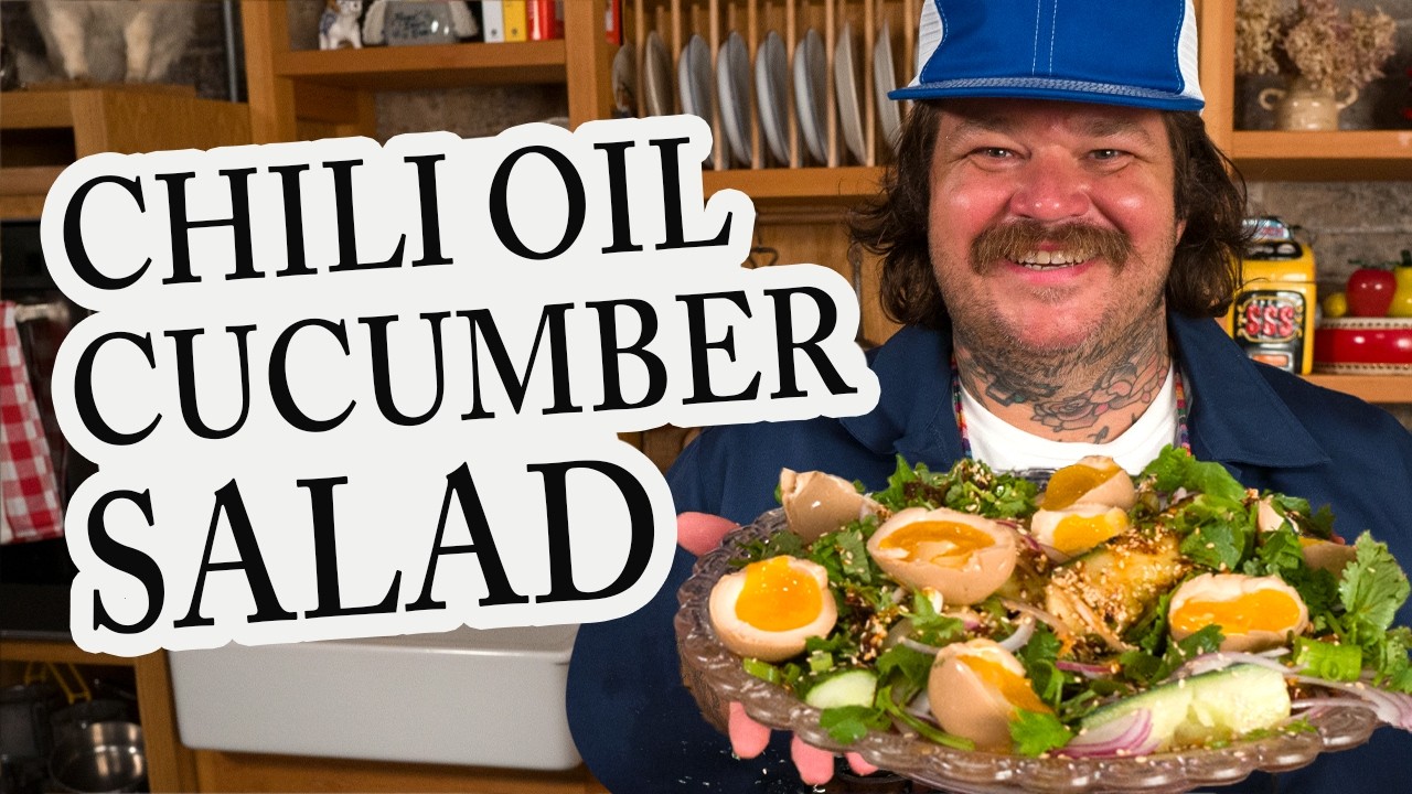 Sichuan-Style Spicy Chili Oil Cucumber Salad - Pantry Vault