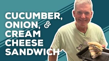 Cucumber, Vidalia Onion, and Cream Cheese Sandwiches