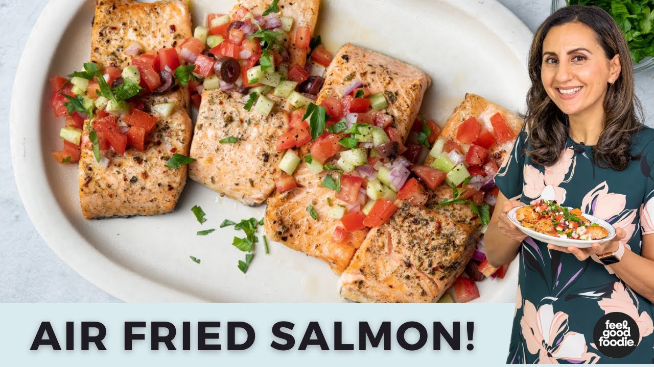 Air Fryer Greek Salmon - Pantry Vault