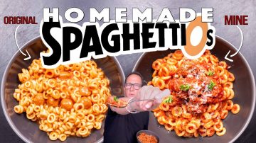 Homemade SpaghettiOs With Meatballs