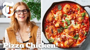 Cheesy One-Pan Skillet Chicken With Tomatoes