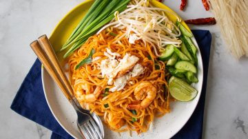 Authentic Sen Chan Noodles with Seafood
