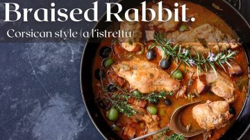 Corsican-Style Braised Rabbit with Olives and Capers