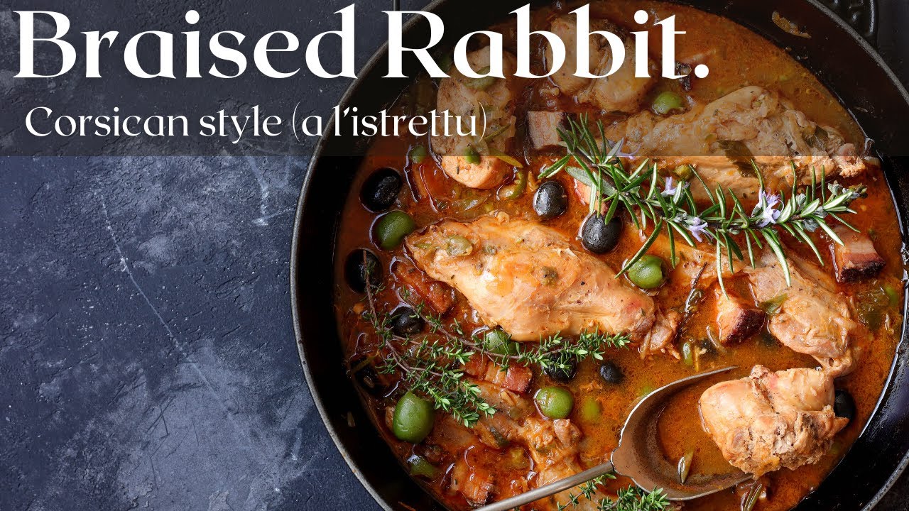 Corsican-Style Braised Rabbit with Olives and Capers - Pantry Vault