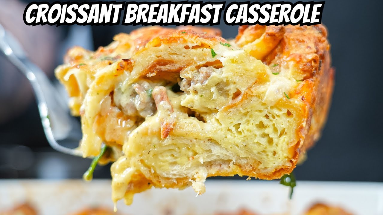 Croissant Breakfast Casserole Recipe - Pantry Vault