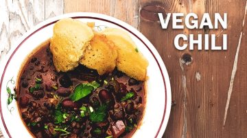 Pressure Cooker Vegan Chili with Johnny Cakes
