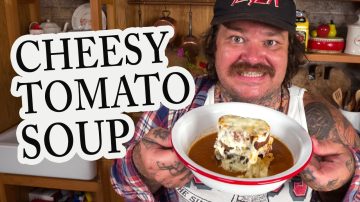 Upgrade Your Tomato Soup w/ Toasted Cheesy Crostini