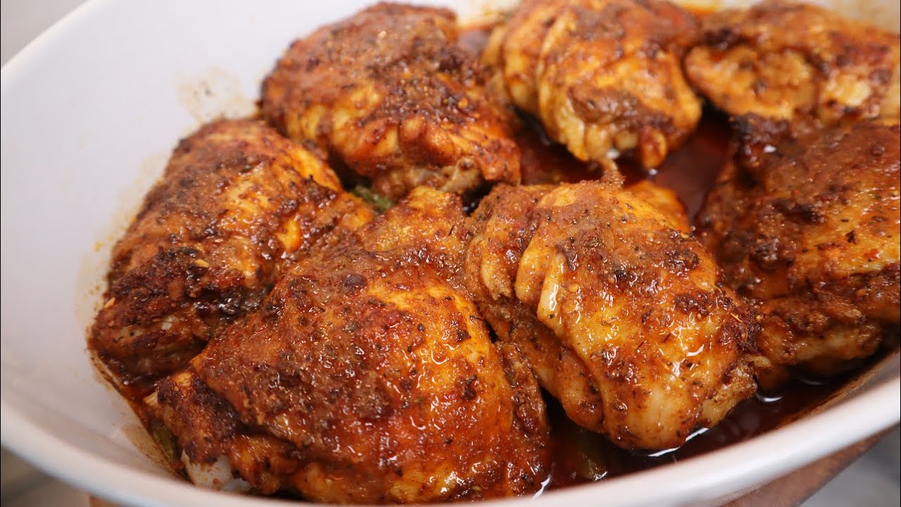 How To Make The Most Juiciest Baked Chicken Thighs - Pantry Vault