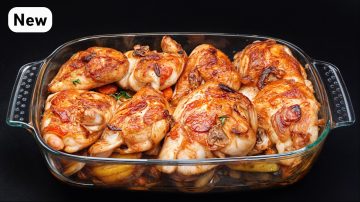 Delicious Chicken Thighs with Roasted Vegetables