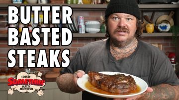 Butter Basted Steak & Baked Potatoes